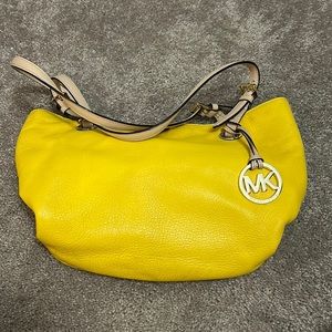 Yellow Michael Kors purse